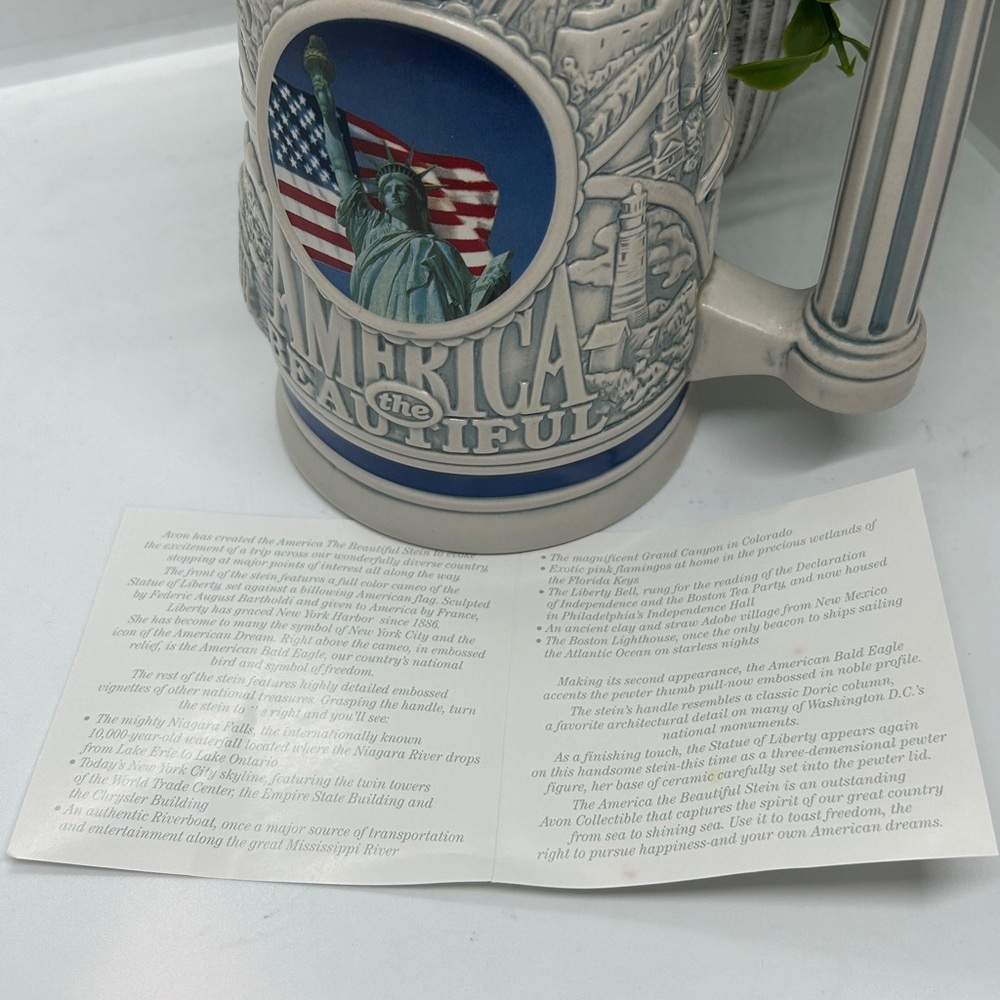 Vintage Avon 2002 America The Beautiful Beer Stein Avon Fine Collectibles #35446 - Picture 14 of 16
